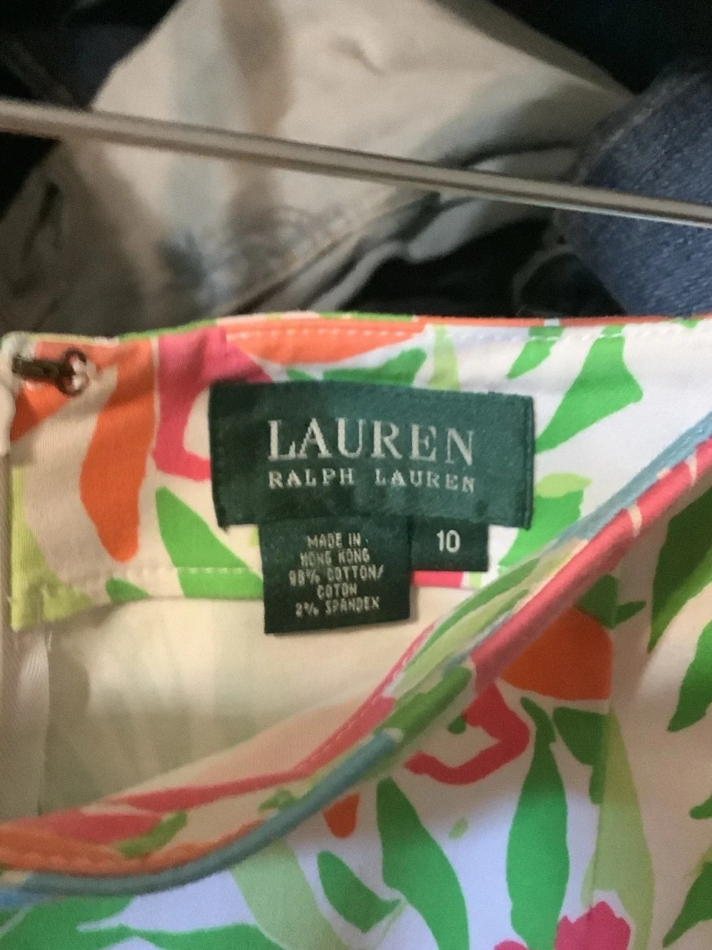 Lauren Ralph Lauren Floral Midi Skirt in White, Pink, Green, Blue, Orange